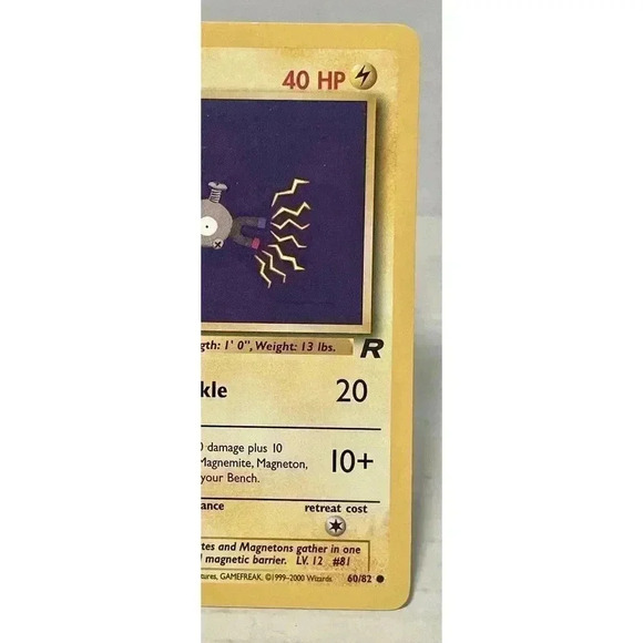 Pokémon TCG Magnemite Team‎ Rocket 60/82 Regular Unlimited Common NM - Picture 3 of 12